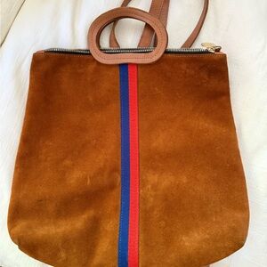 Clare V. Brown Suede Backpack Bag